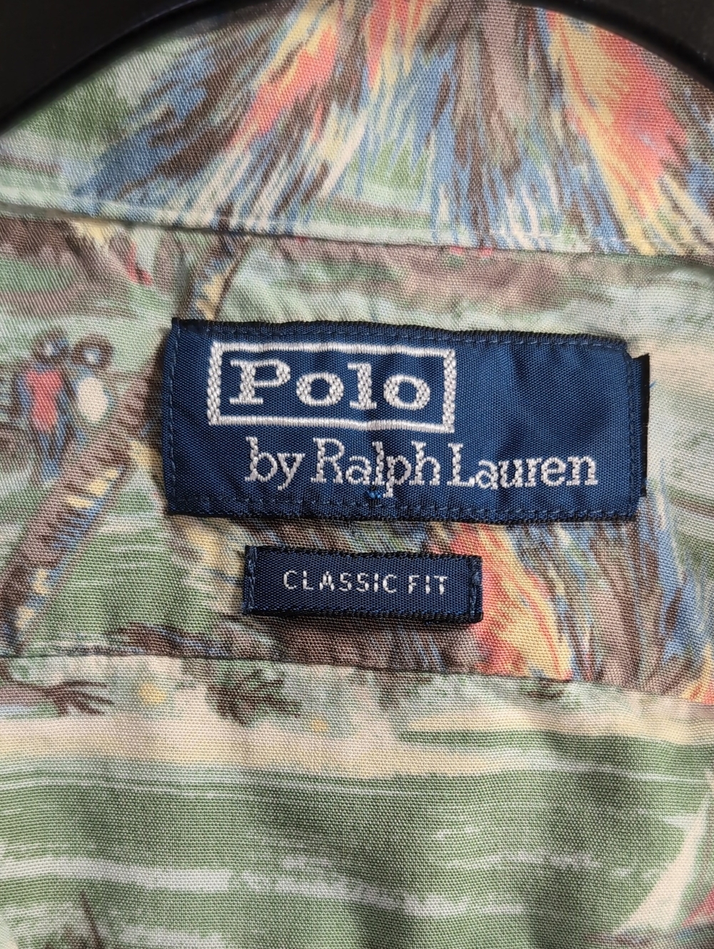 Polo Ralph Lauren Short Sleeve Revere Collar Beach Print Rayon Shirt Size Large - Picture 5 of 13